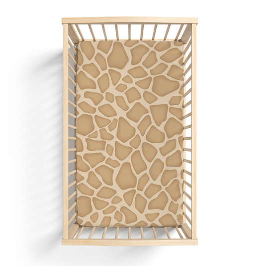 Giraffe Print Crib Sheet