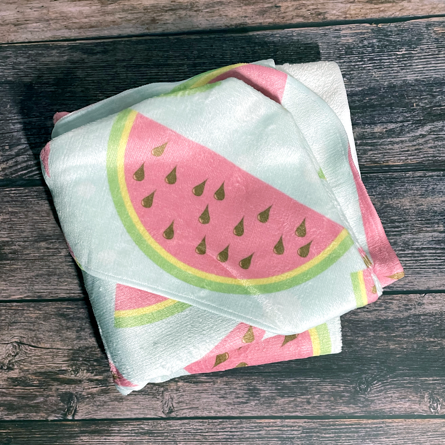 Watermelons & Dots Hooded Baby Towel
