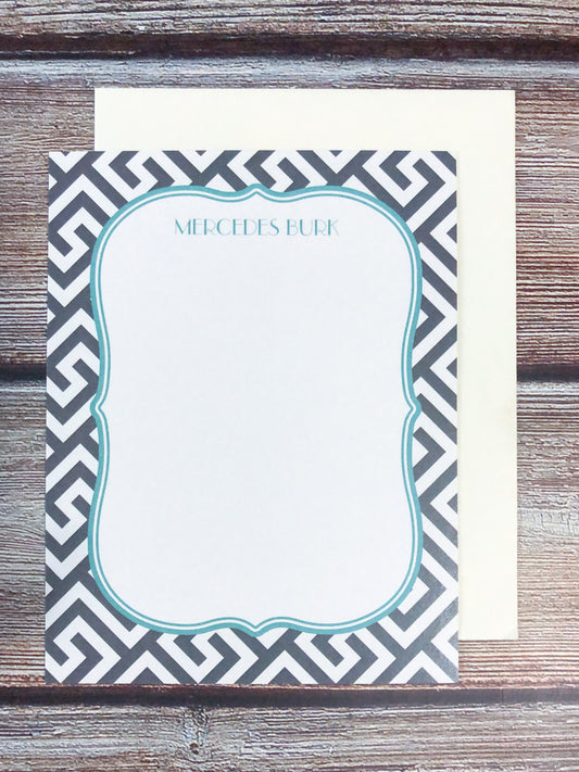 Patterned Benelux Personalized Notecards - Lindsay Ann Artistry
