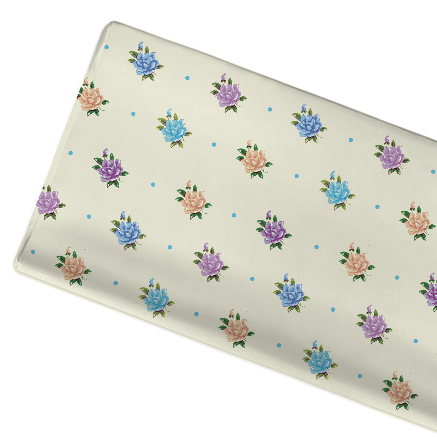 Florals & Dots Changing Pad Cover - Lindsay Ann Artistry
