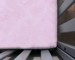 Pink Crashing Sea Waves Crib Sheet - Lindsay Ann Artistry