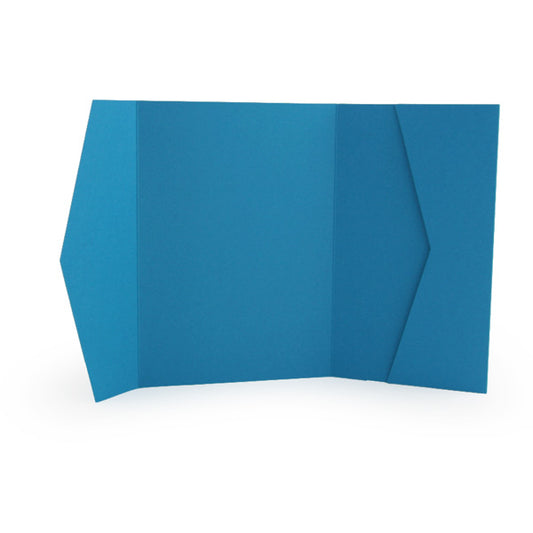 A7 Wide Pocket Invitation Folder - Shades of Blue - Lindsay Ann Artistry